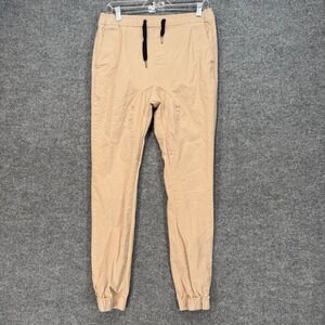 Zanerobe Sureshot Jogger Pants Mens 30 Tan Cotton Twill Stretch Waist Cargo